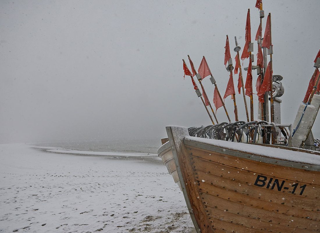 Fischerei, Stellnetzfischerei, Fischereibetrieb Kuse im Ostseebad Binz