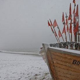 Fischerei, Stellnetzfischerei, Fischereibetrieb Kuse im Ostseebad Binz