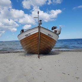 Fischerei, Stellnetzfischerei, Fischereibetrieb Kuse im Ostseebad Binz