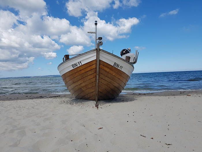 Fischerei, Stellnetzfischerei, Fischereibetrieb Kuse im Ostseebad Binz