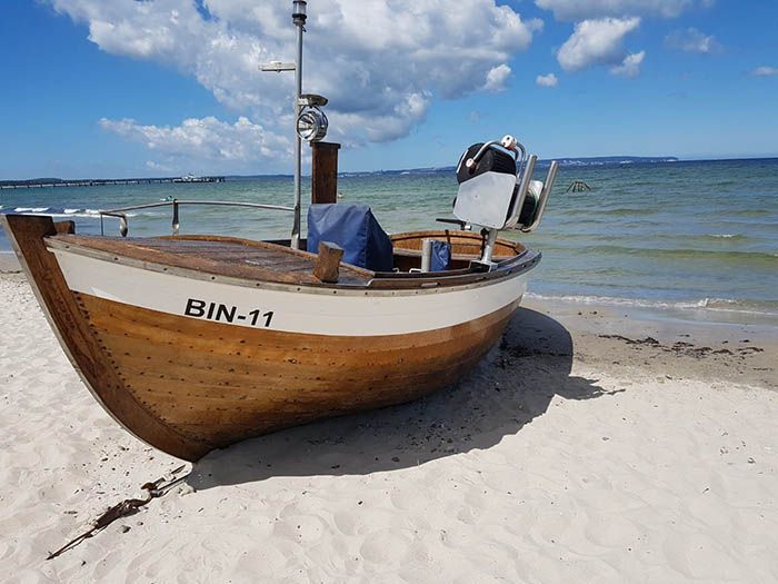 Fischerei, Stellnetzfischerei, Fischereibetrieb Kuse im Ostseebad Binz