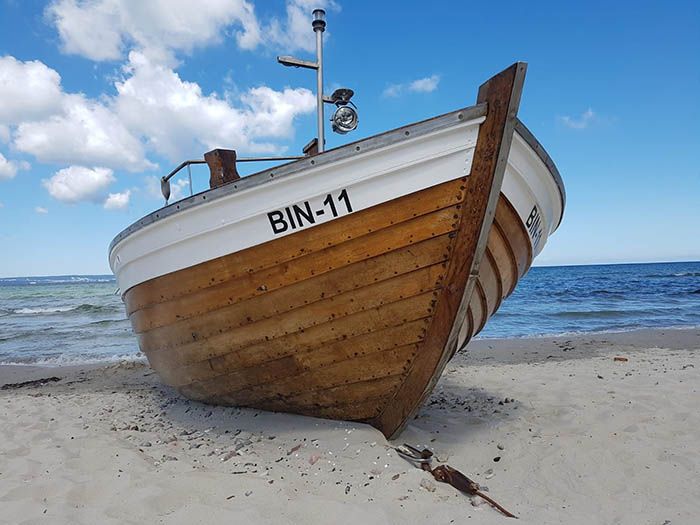 Fischerei, Stellnetzfischerei, Fischereibetrieb Kuse im Ostseebad Binz