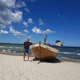 Fischerei, Stellnetzfischerei, Fischereibetrieb Kuse im Ostseebad Binz