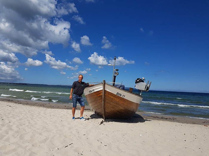Fischerei, Stellnetzfischerei, Fischereibetrieb Kuse im Ostseebad Binz