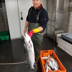 Fischerei, Stellnetzfischerei, Fischereibetrieb Kuse im Ostseebad Binz