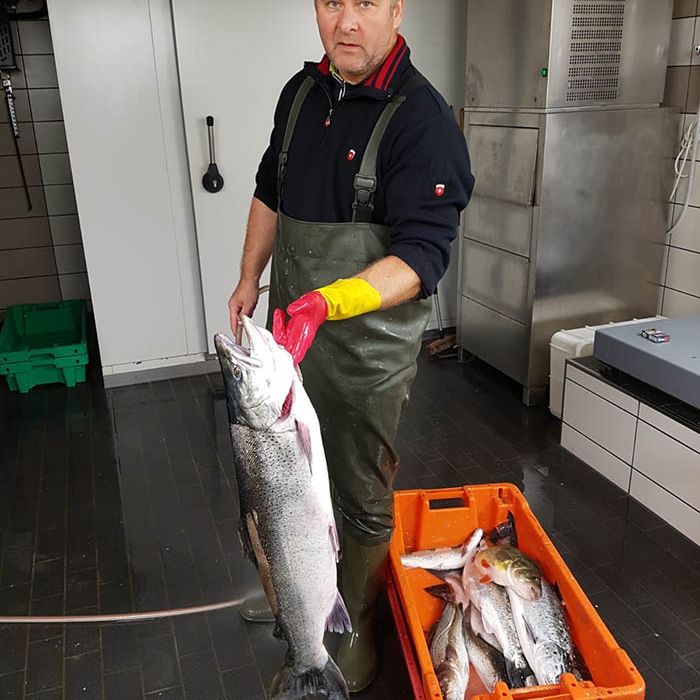 Fischerei, Stellnetzfischerei, Fischereibetrieb Kuse im Ostseebad Binz